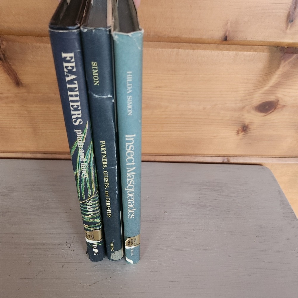 Bundle of 3 vintage Hilda Simon art science books Insects Feathers Parasites‎ - Picture 5 of 12